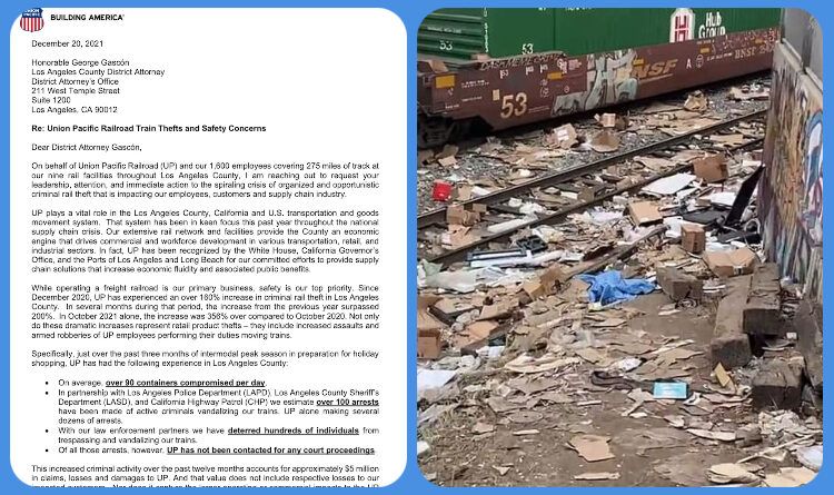 Letters From Union Pacific Police To The DA’s Office Reveal The Real Reason Why We Have Massive Sea Of Stolen Packages Laying On Railroad Tracks Around Our Country – No MSM Coverage